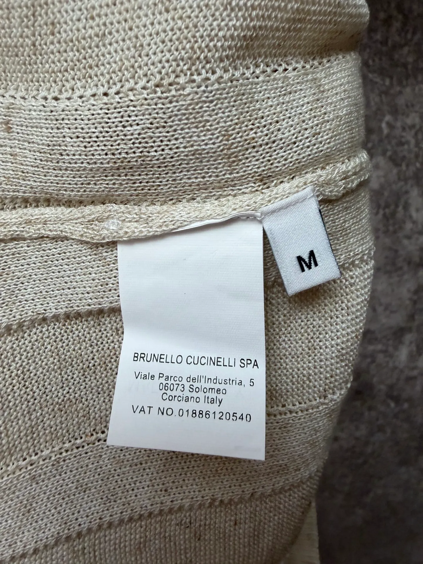 Brunello Cucieli linen old money style lapel button knitted short-sleeved Po Lo shirt Size: S M L XL